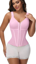 Extreme Latex Corset Waist Vest With Bra