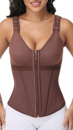 Extreme Latex Corset Waist Vest With Bra