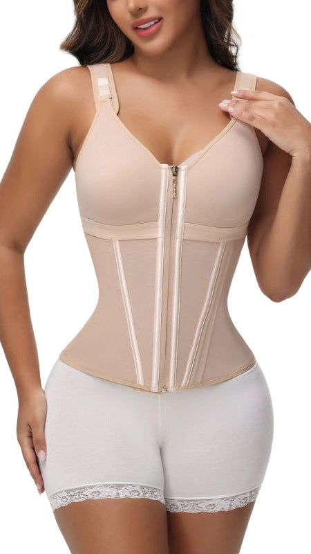 Extreme Latex Corset Waist Vest With Bra
